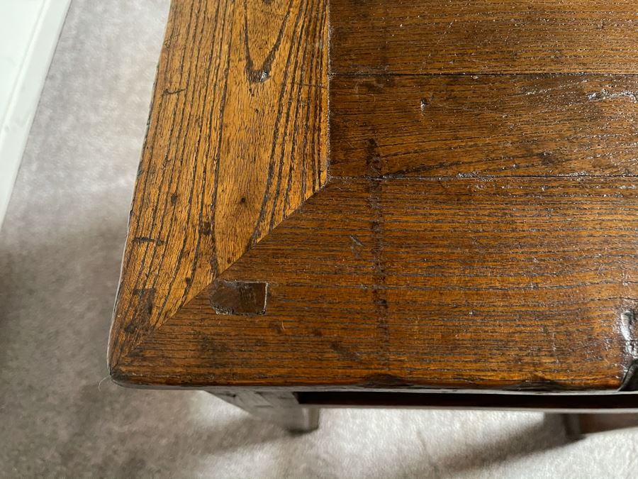 Vintage Asian Wooden Side Table 16W X 20.5H [Photo 5]