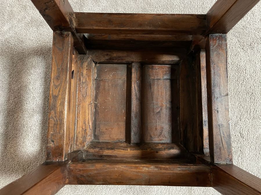 Vintage Asian Wooden Side Table 16W X 20.5H [Photo 6]