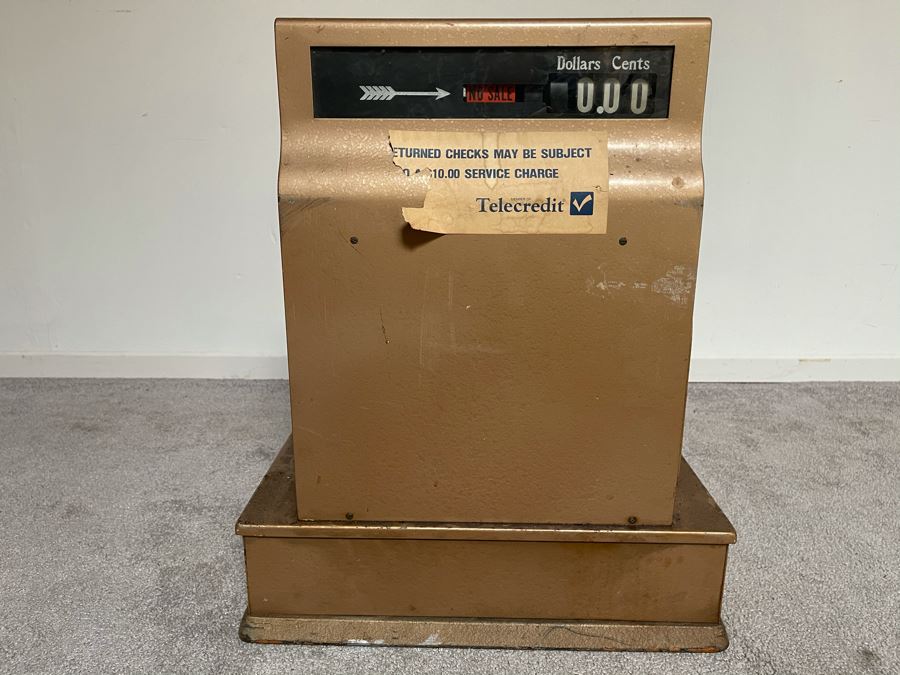 Vintage Metal Cash Register - Very Heavy 18W X 15D X 22H [Photo 13]