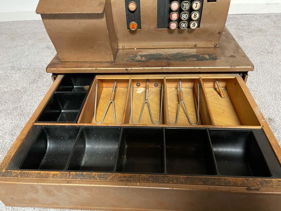 Vintage Metal Cash Register - Very Heavy 18W X 15D X 22H [Photo 6]