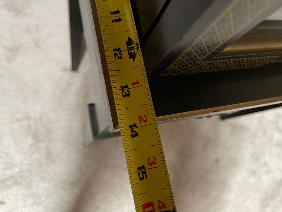 Chinoiserie Curio Cabinet With Faux Drawer 25W X 14D X 55H [Photo 9]