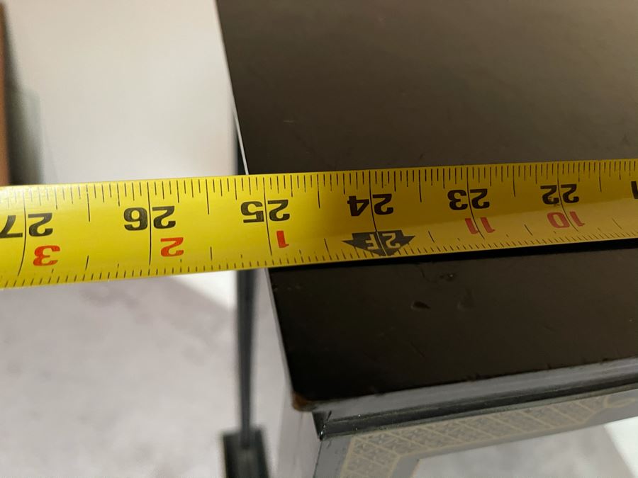 Chinoiserie Curio Cabinet With Faux Drawer 25W X 14D X 55H [Photo 8]