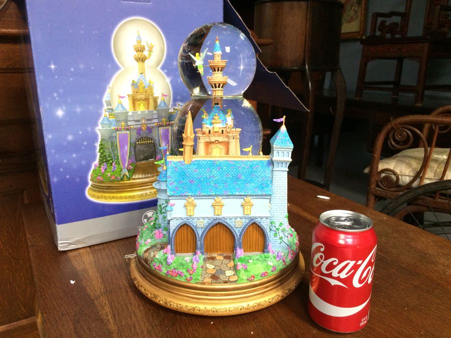 LARGE Disney Store Tinker Bell Castle Snowglobe - 13' Tall [Photo 6]