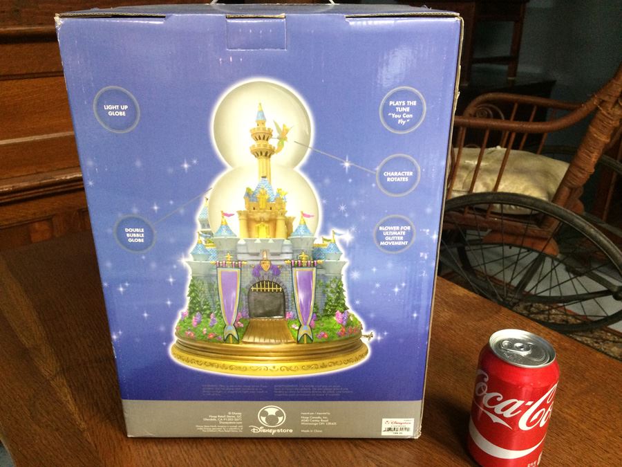 LARGE Disney Store Tinker Bell Castle Snowglobe - 13' Tall [Photo 1]