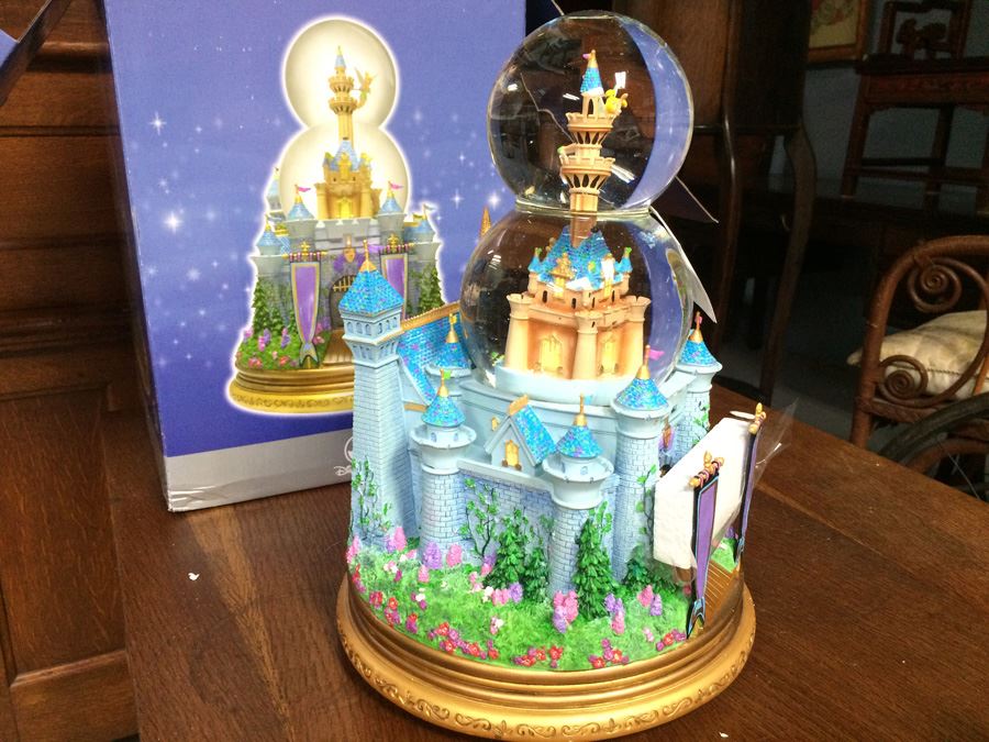 LARGE Disney Store Tinker Bell Castle Snowglobe - 13' Tall