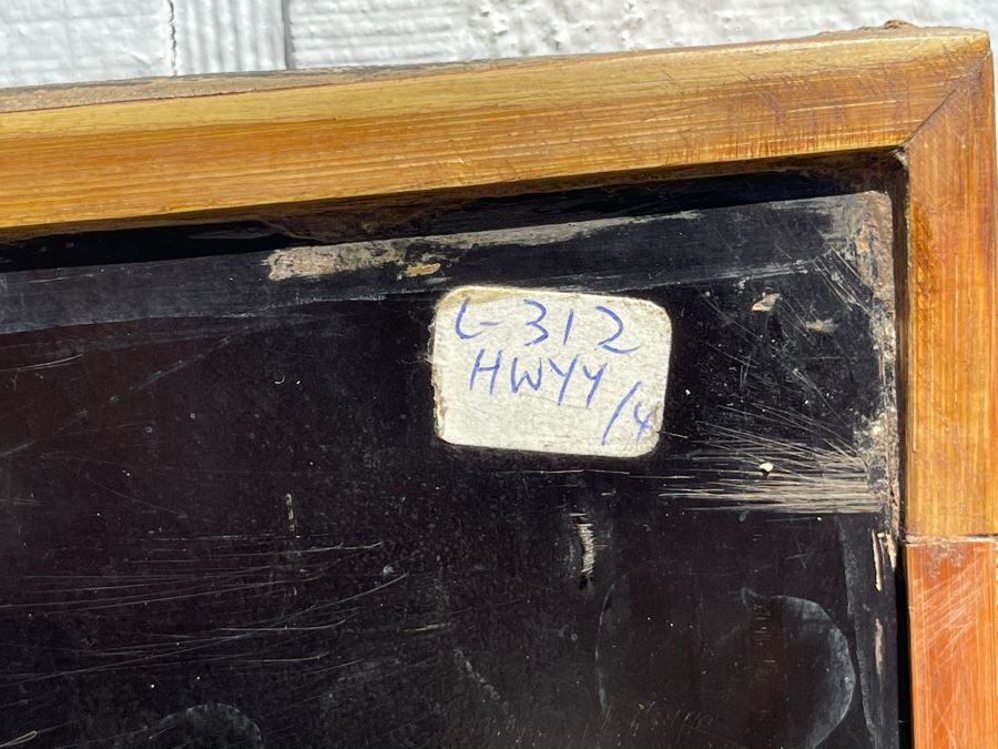 Four Antique Chinese Relief Carved Wooden Panels Depicting Bamboo Individually Signed Each 15W X 61H Client Says Panels Carved After Cheng Hsieh Bamboo Paintings (1693-1765) [Photo 14]