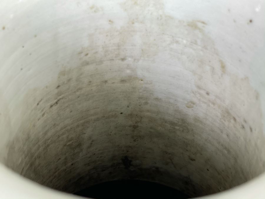 Stunning People's Republic Of China Chinese Porcelain Blue Glazed Large Vase 22.5H X 11W [Photo 20]