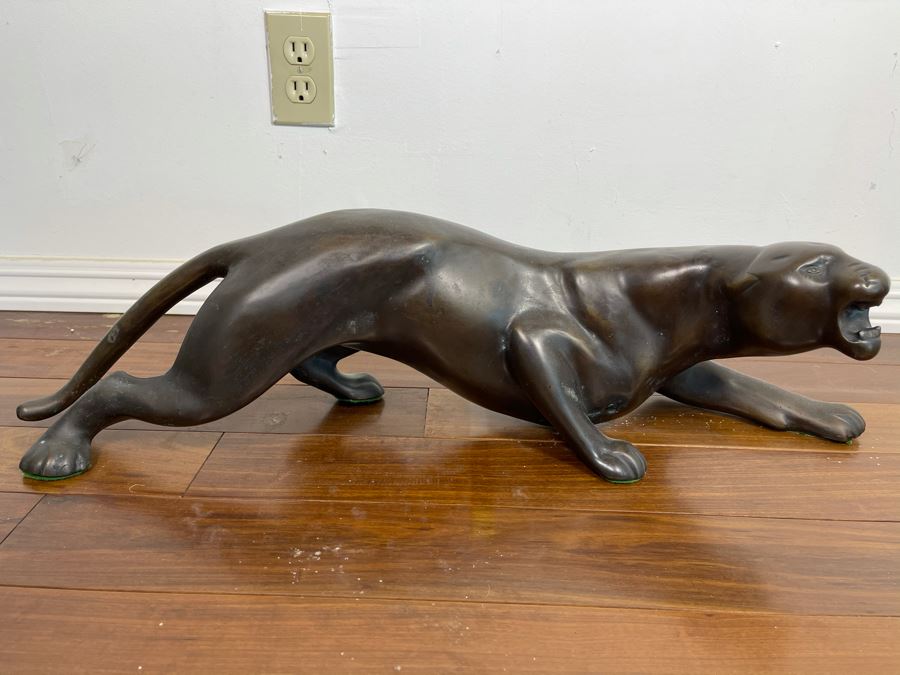 Bronze Stalking Panther Sculpture 28'L X 8'W X 7'H [Photo 4]