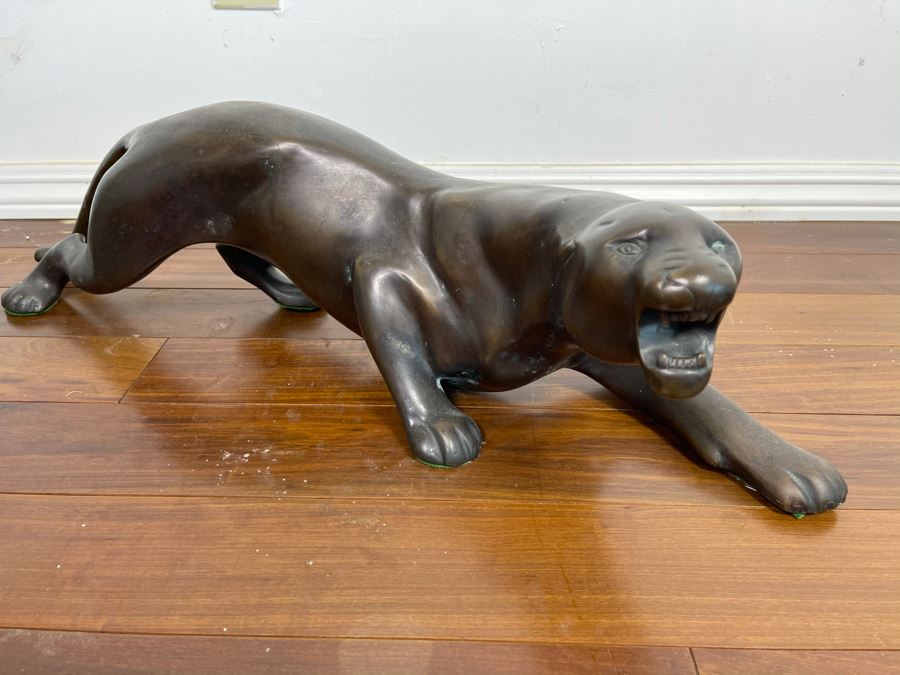 Bronze Stalking Panther Sculpture 28'L X 8'W X 7'H [Photo 5]