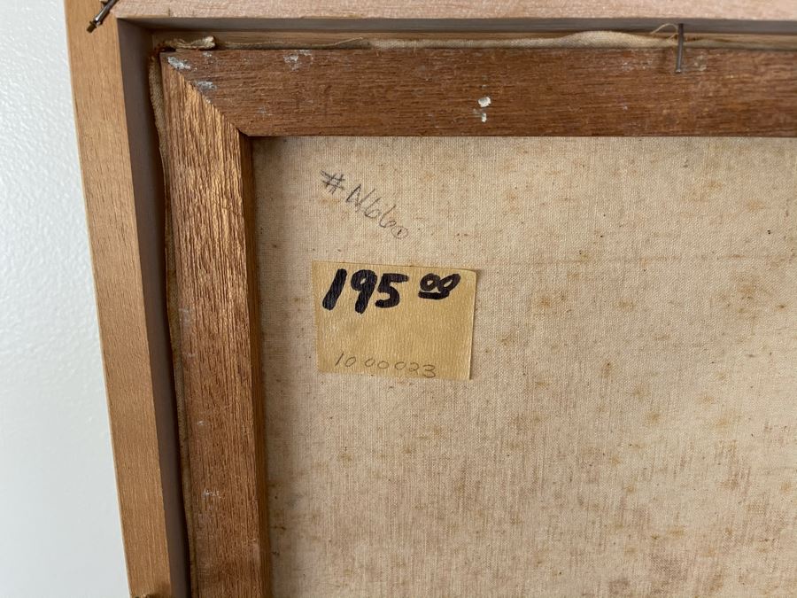 Original Impasto Still Life Painting (Very Thick Paint) Signed (Signature Illegible) Framed 25 X 19 [Photo 10]