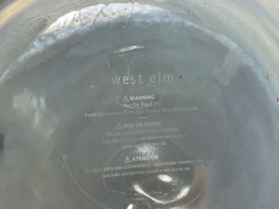 Pair Of West Elm Irridescent Glass Vases 18.5H And 14H [Photo 5]