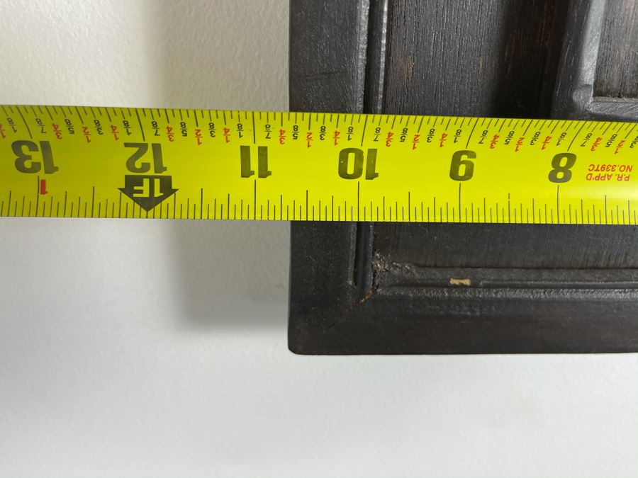 Hand Carved Jade Calligraphy Placed On Wooden Frame Board 10.5 X 25 [Photo 11]