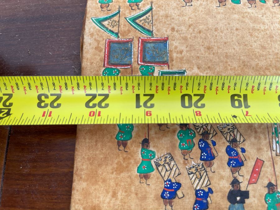 Antique Original Asian Painting 22.5W X 10H [Photo 18]