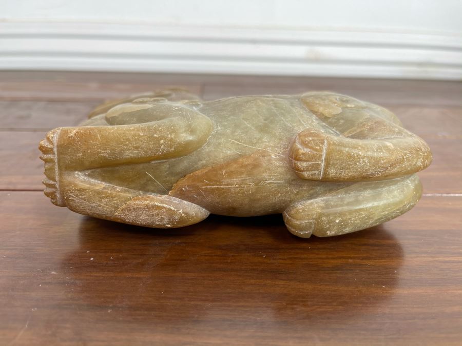 Old Chinese Carved Jade Mythical Animal Sculpture 6.5W X 1.5D X 5.5H [Photo 12]