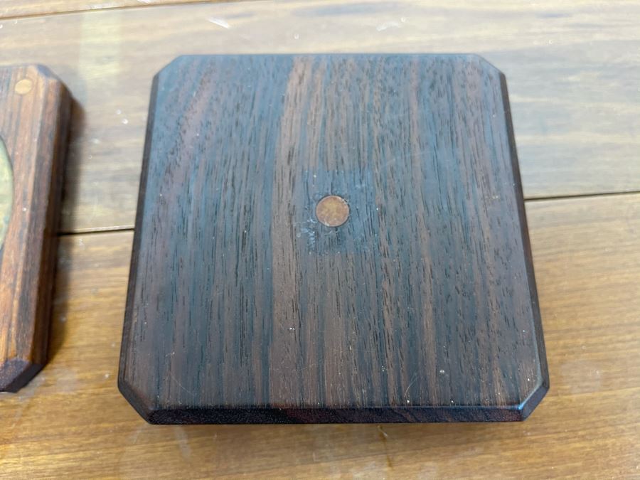 Wooden / Hammered Copper Top Art Studio Lidded Box 4.5W X 1.5H [Photo 5]