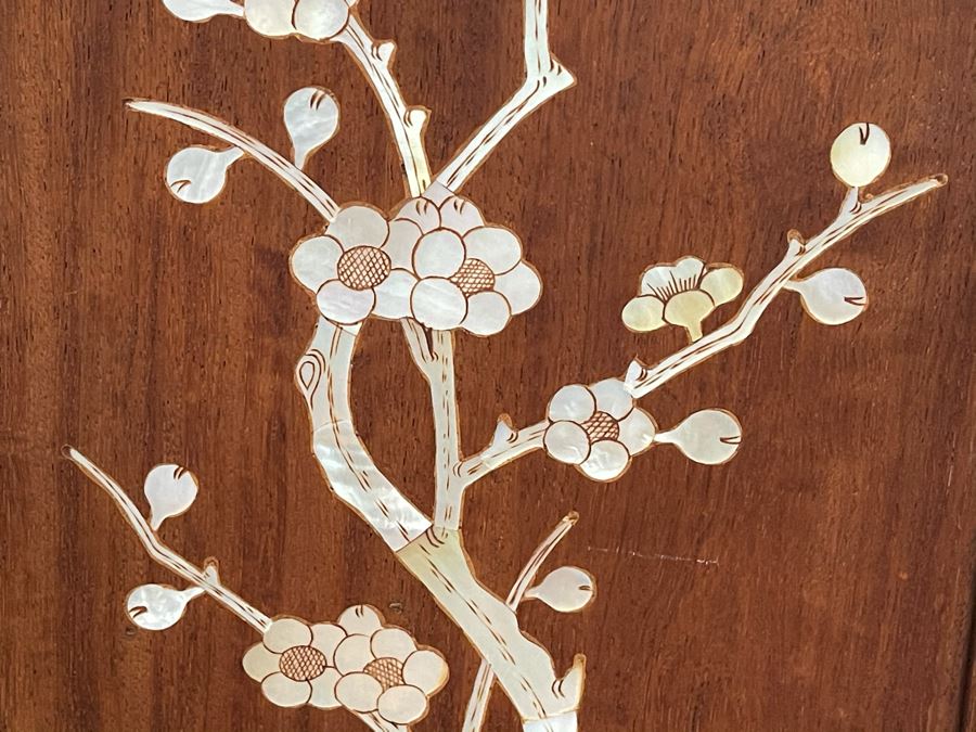 Inlaid Mother Of Pearl Rosewood Grandfather Clock 19W X 11D X 83H [Photo 7]