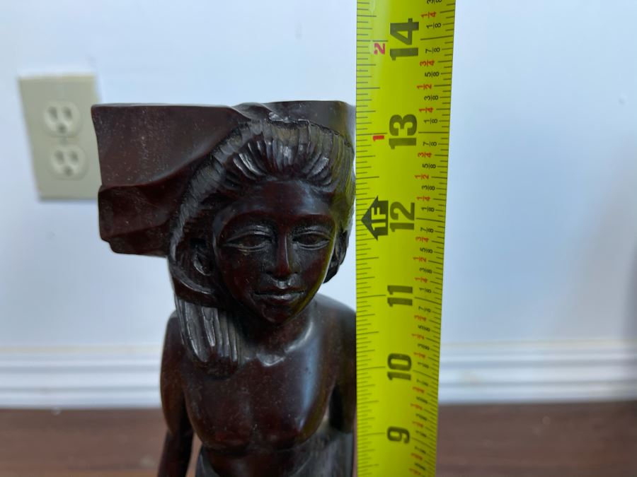 Hand Carved Bali Ironwood Figurine 13.5H [Photo 8]