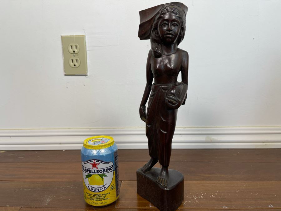 Hand Carved Bali Ironwood Figurine 13.5H [Photo 2]