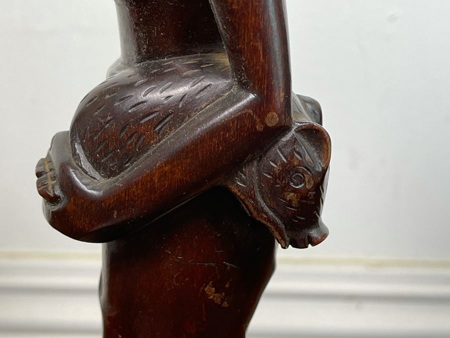 Hand Carved Bali Ironwood Figurine 13.5H [Photo 4]