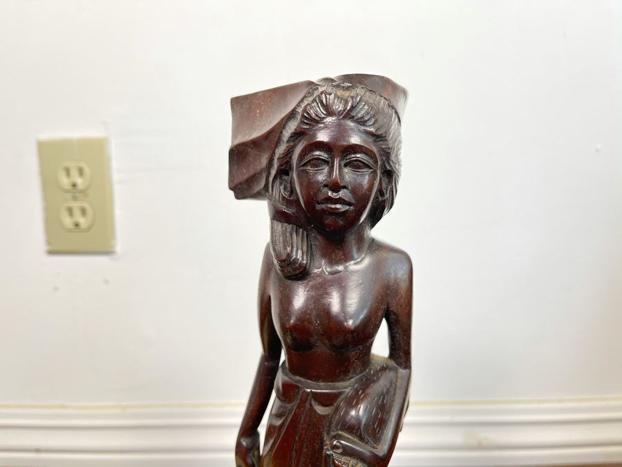 Hand Carved Bali Ironwood Figurine 13.5H [Photo 3]