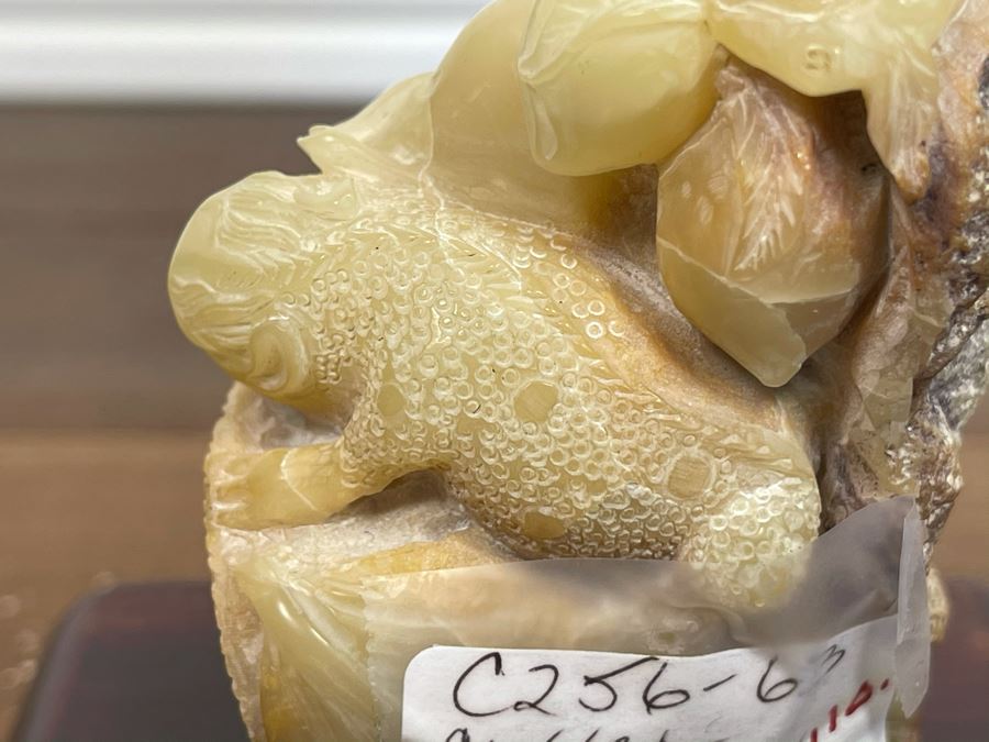 Vintage Chinese Carved Hardstone Sculpture Of Two Figures And Dog [Photo 8]