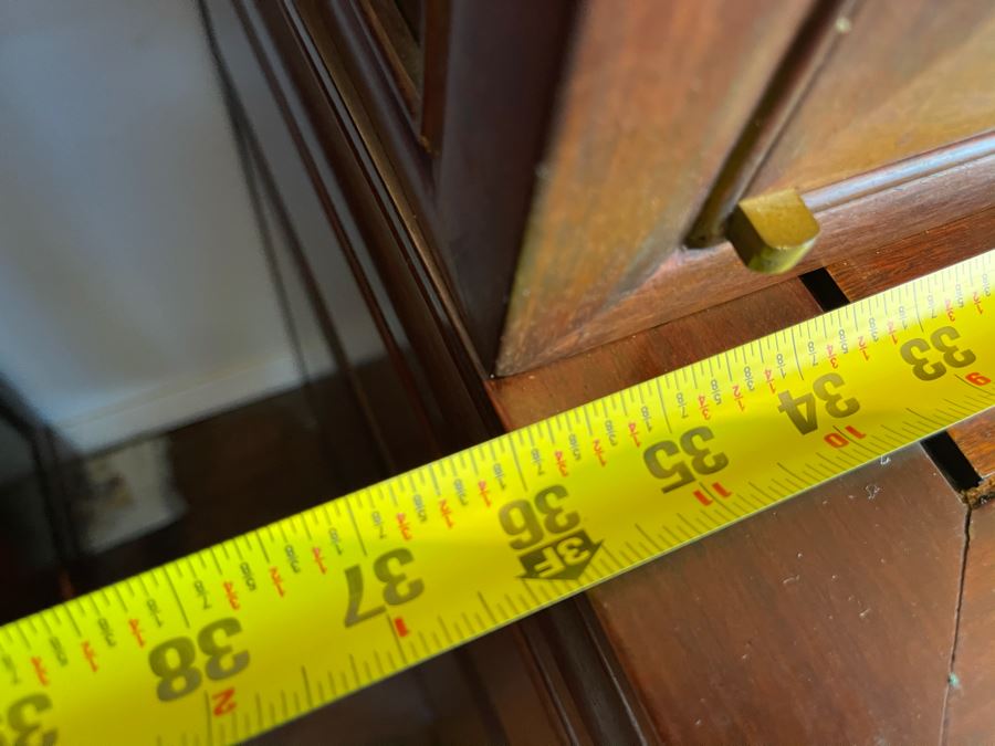 Vintage Chinese Carved Rosewood Cabinet Bookshelf China Cabinet With Dragon Serpent Motif 36'W X 19'D X 81'H [Photo 17]