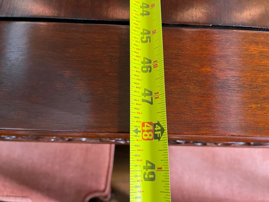 Beautiful Rosewood Dining Table With Two Leaves And Eight Rosewood Dining Chairs (Two Are Armchairs) 7'L X 4'W X 31'H [Photo 33]