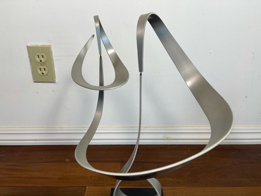 Vintage 1974 John W. Anderson Modernist Kinetic Sculpture 13W X 16.5H [Photo 3]