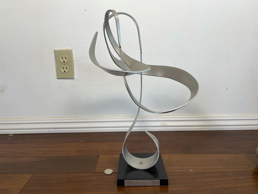 Vintage 1974 John W. Anderson Modernist Kinetic Sculpture 13W X 16.5H [Photo 6]