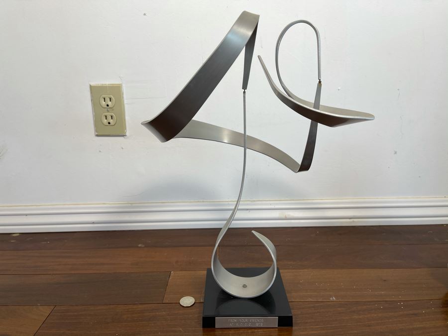 Vintage 1974 John W. Anderson Modernist Kinetic Sculpture 13W X 16.5H [Photo 7]