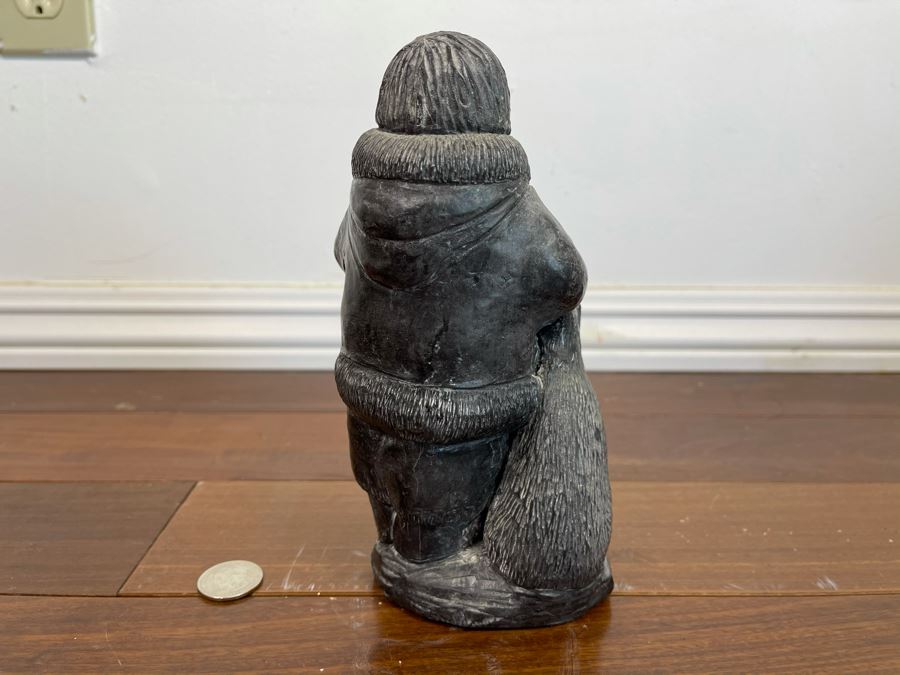 Wolf Original Hand Made Canadian Eskimo Sculpture 7.5H X 4W [Photo 7]