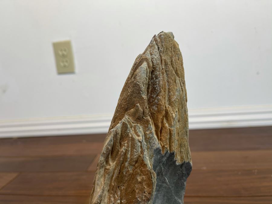 Petrified Wood Sculpture On Wooden Stand 6.5W X 4D X 10.5H [Photo 4]