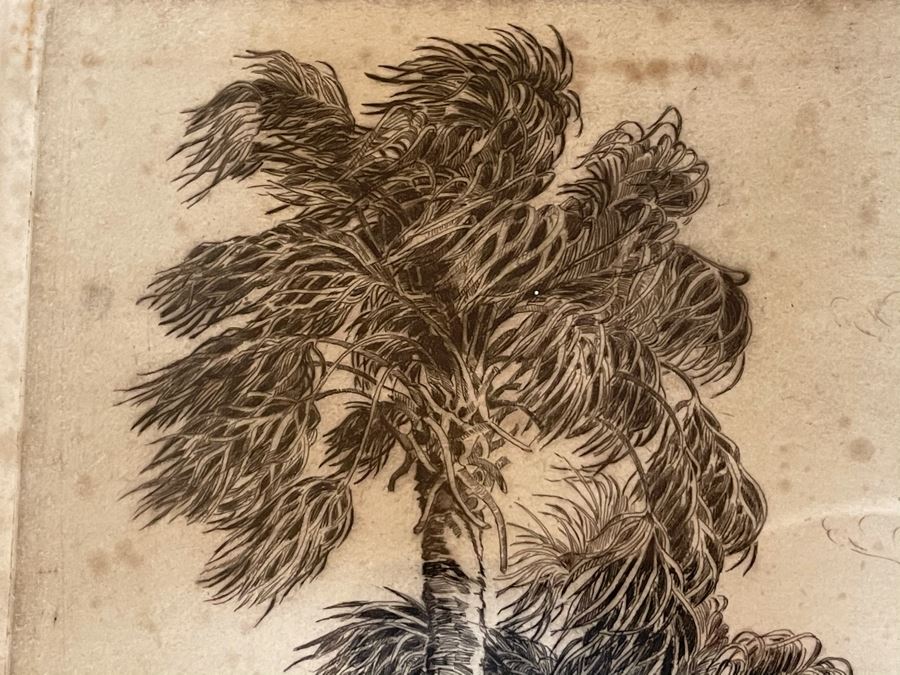 Vintage 1936 Signed Original Landscape Etching By W. R. Locke Titled 'Changing Weather' Limited Edition Framed Walter Ronald Locke 11 X 10 [Photo 6]