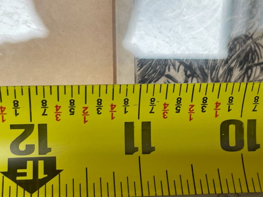 Vintage 1936 Signed Original Landscape Etching By W. R. Locke Titled 'Changing Weather' Limited Edition Framed Walter Ronald Locke 11 X 10 [Photo 19]