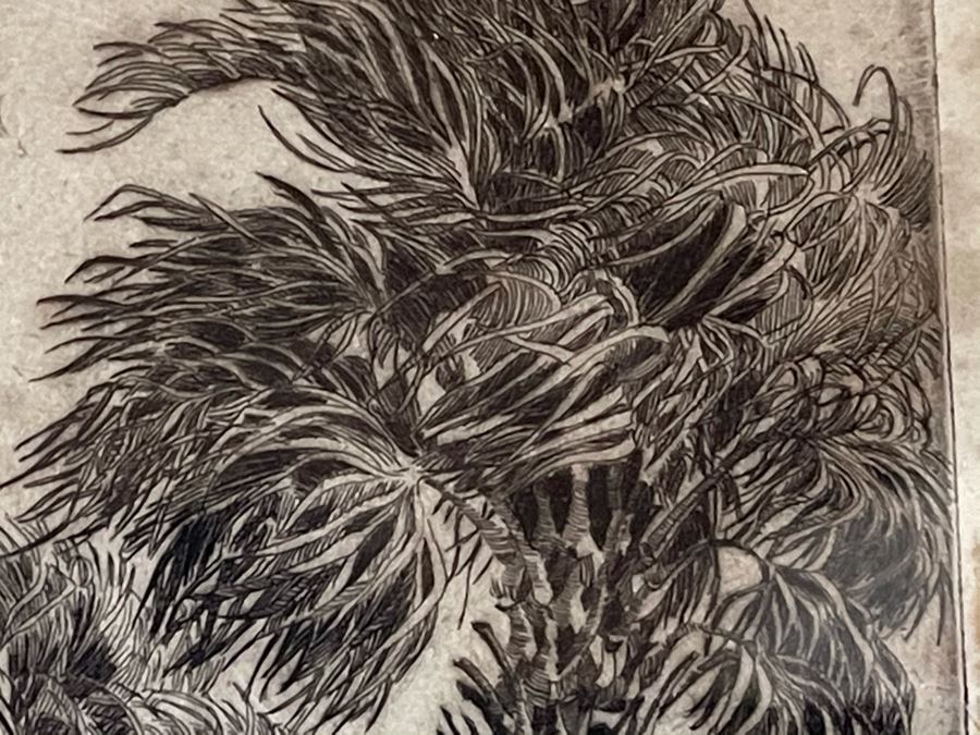 Vintage 1936 Signed Original Landscape Etching By W. R. Locke Titled 'Changing Weather' Limited Edition Framed Walter Ronald Locke 11 X 10 [Photo 16]