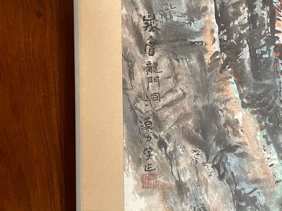 Original Framed Signed Chinese Landscape Painting 21 X 30 [Photo 10]