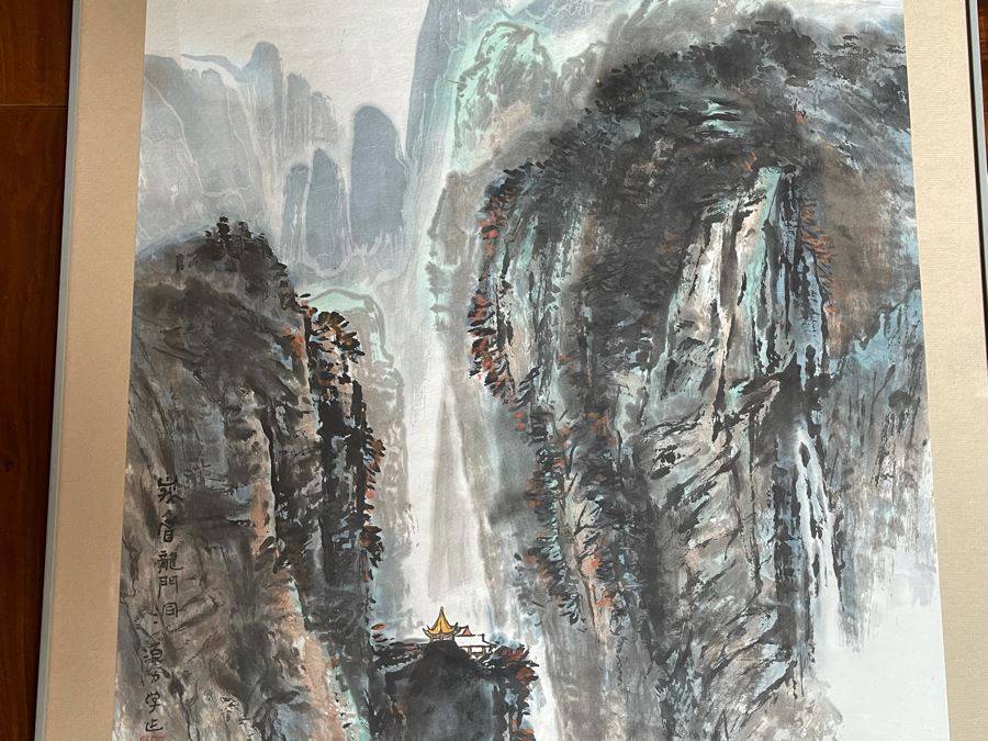Original Framed Signed Chinese Landscape Painting 21 X 30 [Photo 6]