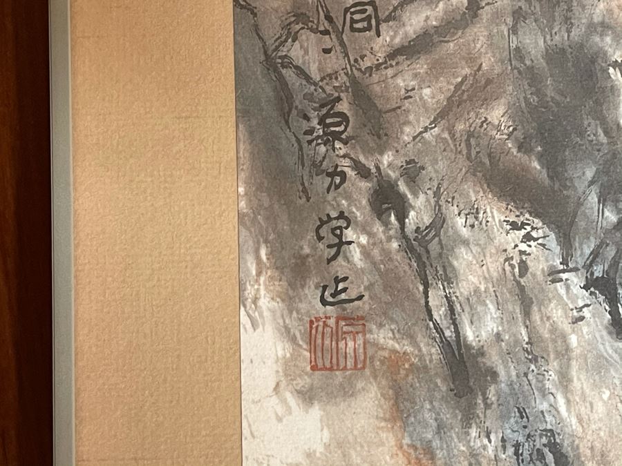 Original Framed Signed Chinese Landscape Painting 21 X 30 [Photo 14]
