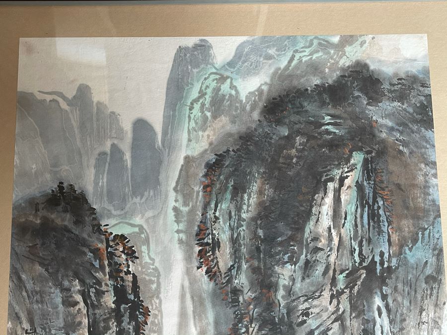Original Framed Signed Chinese Landscape Painting 21 X 30 [Photo 7]