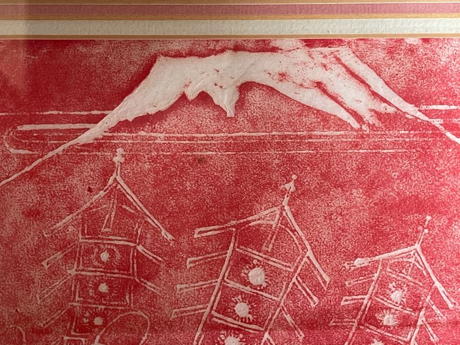 Framed Asian Artwork 32W X 19H [Photo 15]