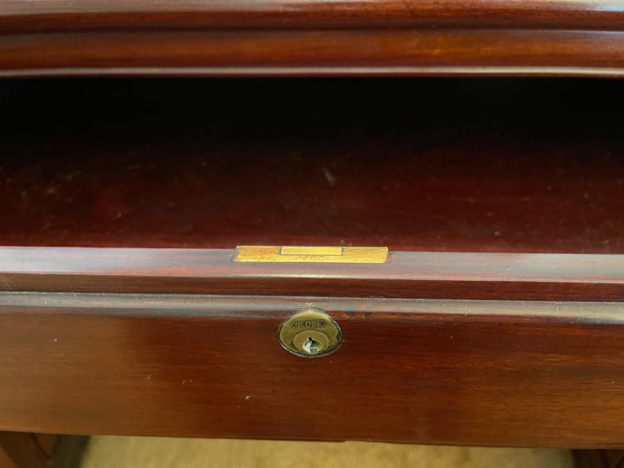 Impressive Rosewood 3-Piece Desk With Rosewood Armchair On Casters 80W X 33D X 30.5H [Photo 20]