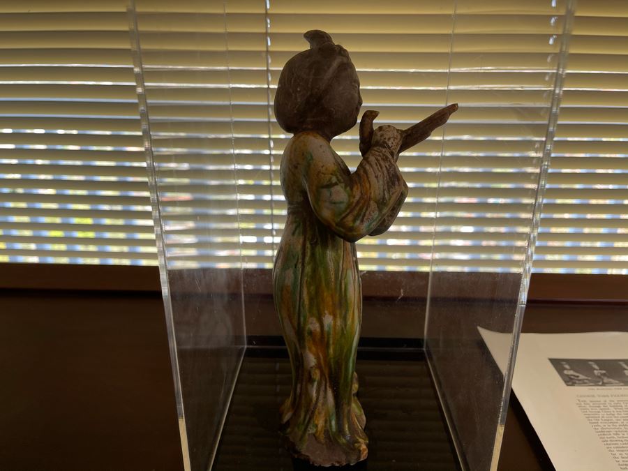 Chinese Tomb Figure With Acrylic Cover 13H X 7W [Photo 12]