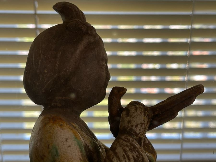 Chinese Tomb Figure With Acrylic Cover 13H X 7W [Photo 15]