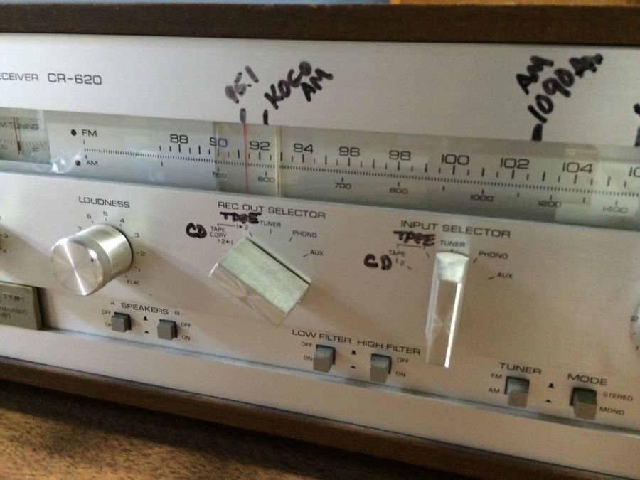 YAMAHA Natural Sound Stereo Receiver CR-620 [Photo 5]