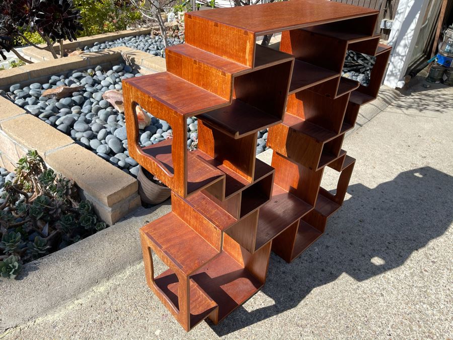 Teak Etagere Shelving Display Cabinet 30W X 8D X 32H [Photo 9]