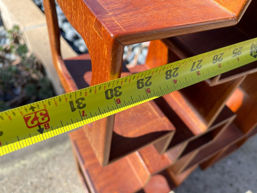 Teak Etagere Shelving Display Cabinet 30W X 8D X 32H [Photo 11]