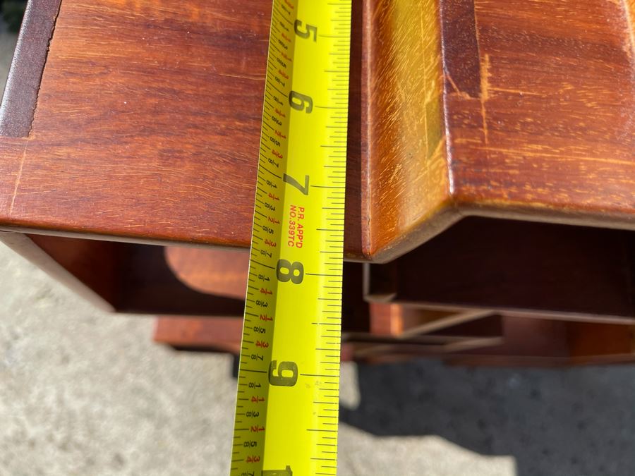 Teak Etagere Shelving Display Cabinet 30W X 8D X 32H [Photo 12]