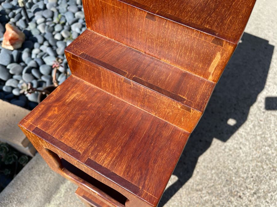 Teak Etagere Shelving Display Cabinet 30W X 8D X 32H [Photo 10]