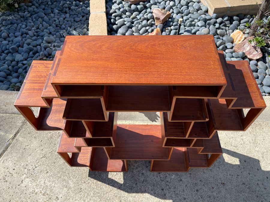 Teak Etagere Shelving Display Cabinet 30W X 8D X 32H [Photo 6]