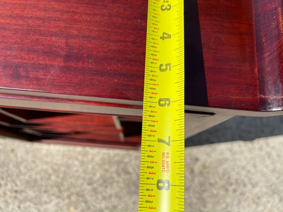 Pair Of Rosewood Display Cabinets Never Used (One Has Chip On Top Corner As Shown In Photos) Each 22.5W X 6D X 30H [Photo 11]